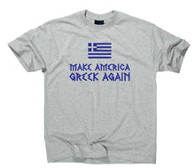 Lade das Bild in den Galerie-Viewer, Styletex23 T-Shirt Make America Greek Again Funshirt Fun Griechenland Grieche maga trump