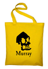 Lade das Bild in den Galerie-Viewer, Styletex23 Murray The Invincible Demon Skull Schädel Stoffbeutel Jutebeutel Tasche Stoffbeutel Baumwolltasche