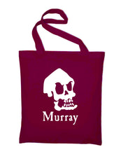Lade das Bild in den Galerie-Viewer, Styletex23 Murray The Invincible Demon Skull Schädel Stoffbeutel Jutebeutel Tasche Stoffbeutel Baumwolltasche