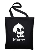 Lade das Bild in den Galerie-Viewer, Styletex23 Murray The Invincible Demon Skull Schädel Stoffbeutel Jutebeutel Tasche Stoffbeutel Baumwolltasche