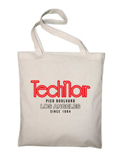 Lade das Bild in den Galerie-Viewer, Styletex23 TechNoir Club Pico Boulevard LA Los Angeles Logo 80s 90s Retro Kult Stoffbeutel Jutebeutel Tasche Stoffbeutel Baumwolltasche