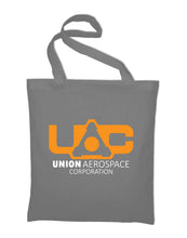 Lade das Bild in den Galerie-Viewer, Styletex23 Union Aerospace Corporation Corp UAC Eternal Logo Stoffbeutel Jutebeutel Tasche Stoffbeutel Baumwolltasche