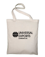 Lade das Bild in den Galerie-Viewer, Styletex23 Universal Exports London LTD Logo Bond Inspired Stoffbeutel Jutebeutel Tasche Stoffbeutel Baumwolltasche