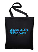 Lade das Bild in den Galerie-Viewer, Styletex23 Universal Exports London LTD Logo Bond Inspired Stoffbeutel Jutebeutel Tasche Stoffbeutel Baumwolltasche