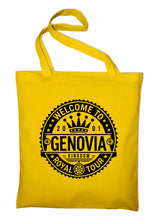 Lade das Bild in den Galerie-Viewer, Styletex23 Stoffbeutel Stofftasche Welcome To Genovia Genovien Kingdom Princess Diaries
