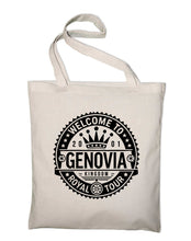Lade das Bild in den Galerie-Viewer, Styletex23 Stoffbeutel Stofftasche Welcome To Genovia Genovien Kingdom Princess Diaries