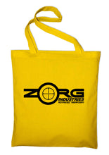 Lade das Bild in den Galerie-Viewer, Styletex23 Zorg Industries Logo Fifth Element Inspired Retro 90s Sci Fi Stoffbeutel Jutebeutel Tasche Stoffbeutel Baumwolltasche
