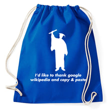 Lade das Bild in den Galerie-Viewer, #2 Abschluss Abitur Ausbildung Fun Turnbeutel, royalblue
