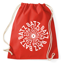 Lade das Bild in den Galerie-Viewer, #2 Batz Free Tekno Music Bass Stoff Turnbeutel, red