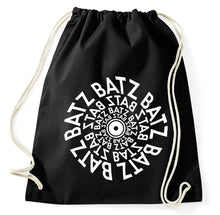 Lade das Bild in den Galerie-Viewer, #2 Batz Free Tekno Music Bass Stoff Turnbeutel, schwarz