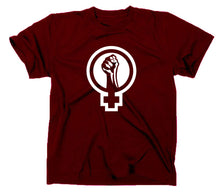 Lade das Bild in den Galerie-Viewer, Styletex23 T-Shirt Herren #2 Feminism Guerilla Anarchie, maroon, XXL