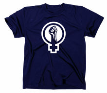 Lade das Bild in den Galerie-Viewer, Styletex23 T-Shirt Herren #2 Feminism Guerilla Anarchie, navy, XXL