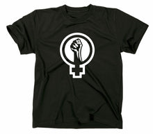 Lade das Bild in den Galerie-Viewer, Styletex23 T-Shirt Herren #2 Feminism Guerilla Anarchie, schwarz, XXL
