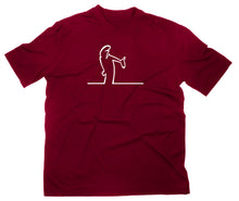 Lade das Bild in den Galerie-Viewer, Styletex23 T-Shirt Herren #2 La Linea Lui Fun Kult, maroon, XXL