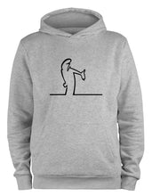 Lade das Bild in den Galerie-Viewer, Styletex23 Kapuzenpullover #2 La Linea Lui Cartoon Fun Kult, XXL grau