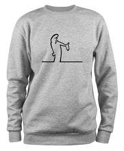Lade das Bild in den Galerie-Viewer, Styletex23 Sweatshirt #2 La Linea Lui Cartoon Fun Kult, XXL grau