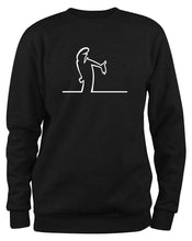 Lade das Bild in den Galerie-Viewer, Styletex23 Sweatshirt #2 La Linea Lui Cartoon Fun Kult, schwarz XXL