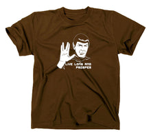 Lade das Bild in den Galerie-Viewer, Styletex23 T-Shirt Herren #2 Mr Spock Star Trek, Leonard Nimoy, braun, XXL