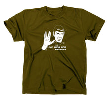 Lade das Bild in den Galerie-Viewer, Styletex23 T-Shirt Herren #2 Mr Spock Star Trek, Leonard Nimoy, oliv, XXL