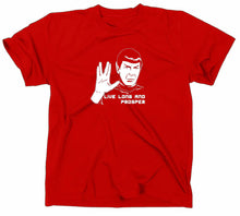 Lade das Bild in den Galerie-Viewer, Styletex23 T-Shirt Herren #2 Mr Spock Star Trek, Leonard Nimoy, rot, XXL