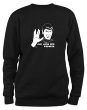 Lade das Bild in den Galerie-Viewer, Styletex23 Sweatshirt #2 Mr Spock Star Trek, Leonard Nimoy, schwarz XXL