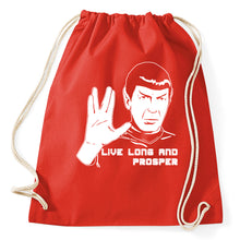 Lade das Bild in den Galerie-Viewer, Styletex23 Turnbeutel #2 Mr Spock, Live Long and Prosper