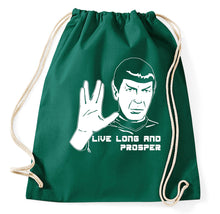 Lade das Bild in den Galerie-Viewer, Styletex23 Turnbeutel #2 Mr Spock, Live Long and Prosper