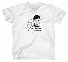 Lade das Bild in den Galerie-Viewer, Styletex23 T-Shirt Herren #2 Mr Spock Star Trek, Leonard Nimoy, weiss, XXL