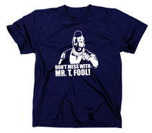Lade das Bild in den Galerie-Viewer, Styletex23 T-Shirt Herren #2 Mr. T Clubber Lang BA Baracus, A-Team, navy, XXL