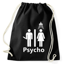 Lade das Bild in den Galerie-Viewer, #2 Psycho Fan Turnbeutel Sportbeutel Gym Bag, schwarz