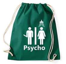 Lade das Bild in den Galerie-Viewer, #2 Psycho Fan Turnbeutel Sportbeutel Gym Bag, flaschengrün