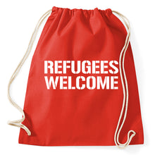 Lade das Bild in den Galerie-Viewer, Styletex23 Turnbeutel #2 Refugees Welcome