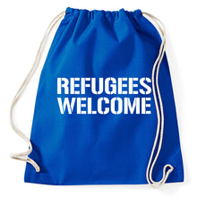 Lade das Bild in den Galerie-Viewer, Styletex23 Turnbeutel #2 Refugees Welcome
