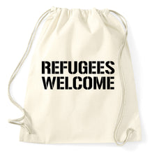 Lade das Bild in den Galerie-Viewer, Styletex23 Turnbeutel #2 Refugees Welcome