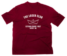 Lade das Bild in den Galerie-Viewer, Styletex23 T-Shirt Herren The Loser Club Papierboot Logo, maroon, XXL