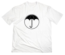 Lade das Bild in den Galerie-Viewer, Styletex23 T-Shirt Herren #2 Umbrella Logo Schule Ut Malum Pluvia, weiss, XXL