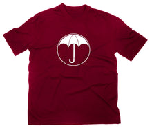 Lade das Bild in den Galerie-Viewer, Styletex23 T-Shirt Herren #2 Umbrella Logo Schule Ut Malum Pluvia, maroon, XXL