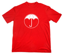 Lade das Bild in den Galerie-Viewer, Styletex23 T-Shirt Herren #2 Umbrella Logo Schule Ut Malum Pluvia, rot, XXL