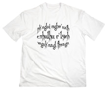 Lade das Bild in den Galerie-Viewer, Styletex23 T-Shirt Herren #3 HP Lovecraft Spruch, weiss, XXL