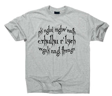 Lade das Bild in den Galerie-Viewer, Styletex23 T-Shirt Herren #3 HP Lovecraft Spruch, sport grey, XXL