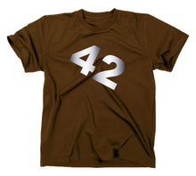 Lade das Bild in den Galerie-Viewer, Styletex23 T-Shirt Herren #3 Per Anhalter durch die Galaxis 42, braun, XXL