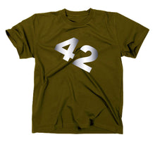Lade das Bild in den Galerie-Viewer, Styletex23 T-Shirt Herren #3 Per Anhalter durch die Galaxis 42, oliv, XXL