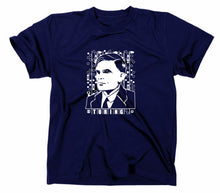 Lade das Bild in den Galerie-Viewer, Styletex23 T-Shirt Herren Alan Turing, navy, XXL