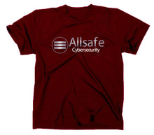 Lade das Bild in den Galerie-Viewer, Styletex23 T-Shirt Herren Allsafe Cybersecurity Logo, maroon, XXL