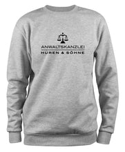 Lade das Bild in den Galerie-Viewer, Styletex23 Sweatshirt Anwaltskanzlei Huren und Söhne Fun, XXL grau