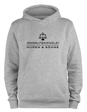 Lade das Bild in den Galerie-Viewer, Styletex23 Kapuzenpullover Anwaltskanzlei Huren und Söhne Fun, XXL grau