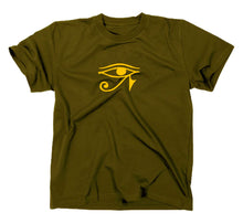 Lade das Bild in den Galerie-Viewer, Styletex23 T-Shirt Herren Auge des Ra Horusauge, oliv, XXL