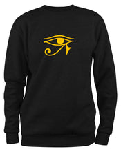 Lade das Bild in den Galerie-Viewer, Styletex23 Sweatshirt Auge des Ra Horusauge, schwarz XXL