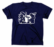 Lade das Bild in den Galerie-Viewer, Styletex23 T-Shirt Herren Alien vs Predator AvP Chess Fun, Schach, Navy, XXL