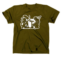Lade das Bild in den Galerie-Viewer, Styletex23 T-Shirt Herren Alien vs Predator AvP Chess Fun, Schach, Oliv, XXL
